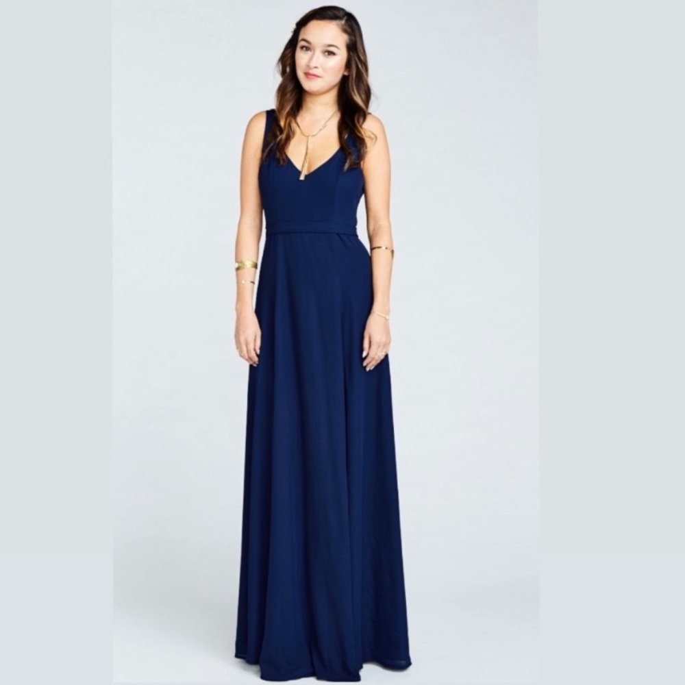 NEW Show Me Your Mumu Jenn Rich Navy Maxi Dress